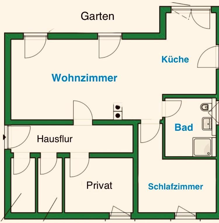 Ferienwohnung Green Garden Berlin Exteriör bild